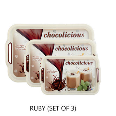 Serving plastic Tray Set( Small, Medium, Large )