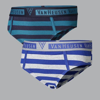 Van Heusen Boys Striped Briefs | Colour Fresh | Assorted | 7-8 Years