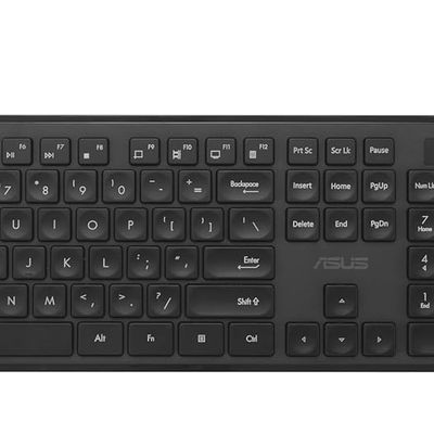 Asus Wireless Keyboard And Mouse Set Cw101|Upto 1000 Adjustable Dpi|2.4 Ghz Nano Receiver|Black|