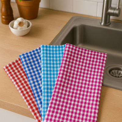 Kitchen Towel Diamond Design (Pack Of 4)