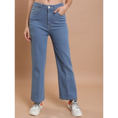 Women's Flared Stretchable Jeans - 28