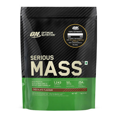 Serious Mass Weight Gainer Powder High Protein & Calories Vegetarian Chocolate