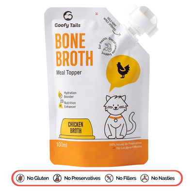 Chicken Bone Broth for Cats | Collagen Rich Cat and Kitten Food Topper