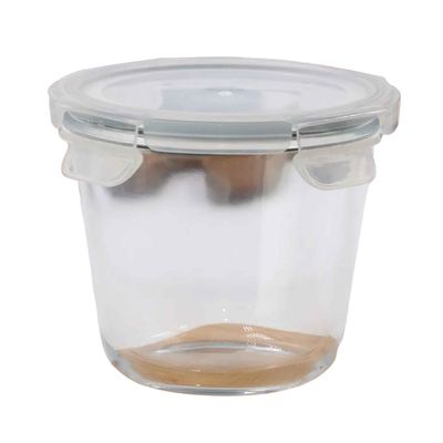 Parka Borosilicate Round Container 750 ml - Set Of 2 Pcs
