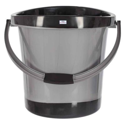 Plastic Unbreakable Strong Bathroom ULa Bucket with Handle |18 L |Grey