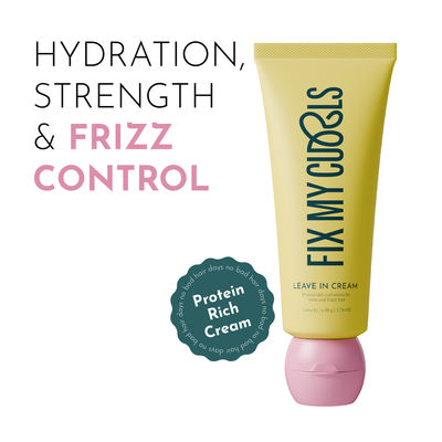 Leave In Cream| With Jojoba Oil, For Curly, & Frizzy Hair| Silicone Free Hair Cream