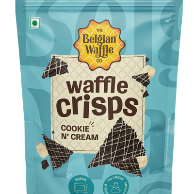 Cookie & Cream Waffle Crisps | Crunchy Dessert Treat