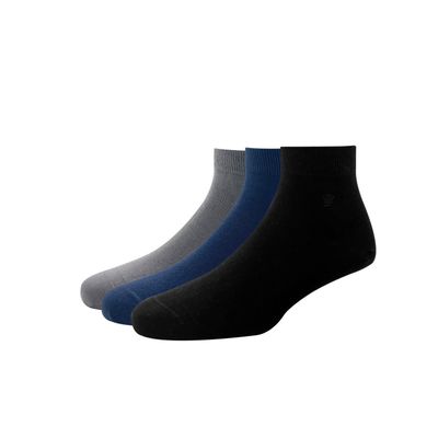 Men's Solid Cotton and Elastane Socks | Black - Free Size