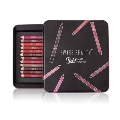 Bold Matt Lip Liner Multicolour | Pack of 12