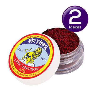 Lion Saffron Pure A++ Kesar | Keshar For Cooking And Health Combo