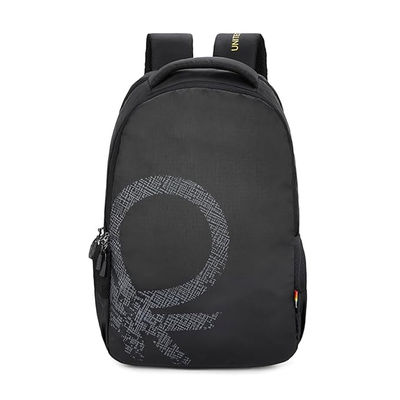 United Colors Of Benetton Unisex Logo Polyester 23 L Laptop Backpack | Black - Standard
