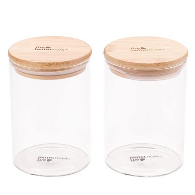 Borosilicate Jars 600Ml Pack Of 2