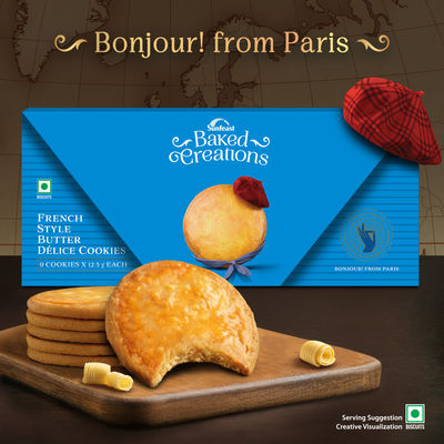 Butter Cookies Crafted in French Style by Sunfeast Baked Creations