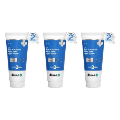 Sali-Cinamide Anti-Acne Face Wash with 2% Salicylic Acid & 2% Niacinamide Combo
