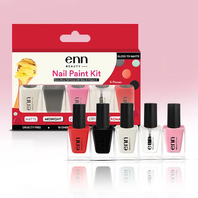 Extra Shine Nail Paint Kit With Ghee | Glossy To Matte