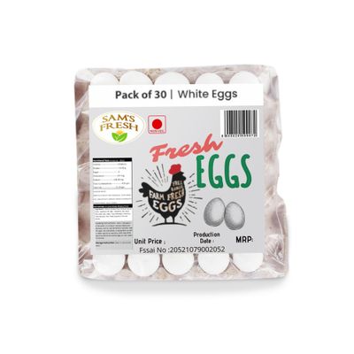 White Eggs Pack Of 30