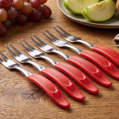 Everest Stainless Steel Fruit Fork 6 Pcs Set