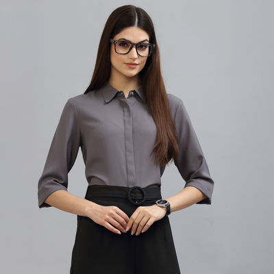 Women Greyey Casual Shirt | S | SS22SQSYDNEY - Grey