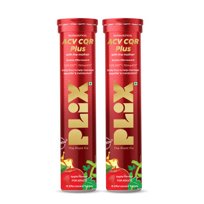 ACV CQR Plus Effervescent Clinically Studied CQR 300 ACV Fat Metabolism Support