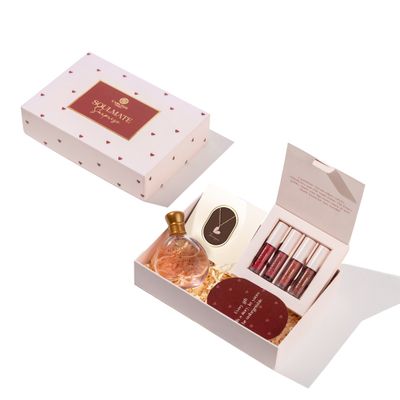 Carlton London Cosmetic The Glow-Up Kit Gift With Heart Necklace | Lipstick & Perfume | Set Of 3
