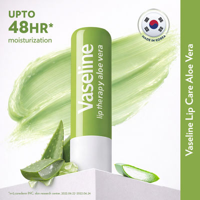 Vaseline Lip Care Aloe Vera Lip Balm with Aloe Extract & Petroleum Jelly