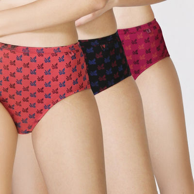 Van Heusen Women Pack of 3 Anti Bacterial Waistband Hipster Panty |L |Colour May Vary