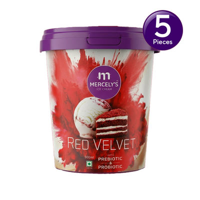 Mercely's Premium Red Velvet Family Pack Ice Cream Tub Combo