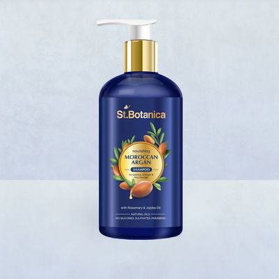 St.Botanica Moroccan Argan Hair Shampoo To Nourish Dull Dry & Frizzy Hair No Parabens & Sulphates