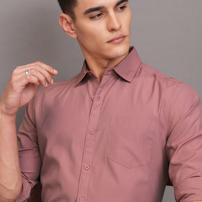 Men's Slim Fit Shirt | Dusty Pink - M