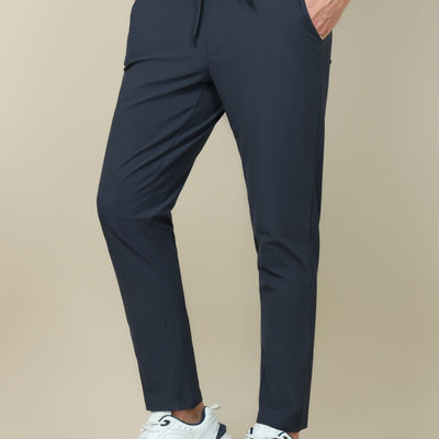 Men Poly Solid Relax Fit Sports Trackpants with DURACOOL+ | Carbon Grey | XL