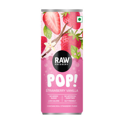 Raw POP Strawberry Vanilla Drink