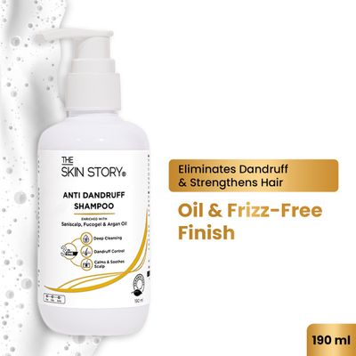 Anti-Dandruff Shampoo For Itchy Oily Scalp Cleanses Moisturizes Hair With Saniscalp