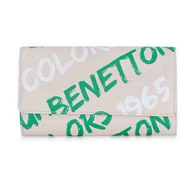 Women's Logo PU Wallet Handbag | White - One Size