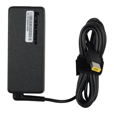 65W USB Slim Tip Rectangular pin Laptop Adapter/Charger with Power Cord for Select Models of Lenovo Laptops (888015000) - Black