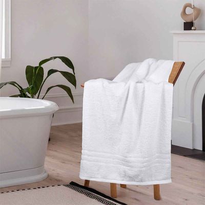 by myTrident Comfort Living Cotton Bath Towel | 70cm x 140cm | 400 GSM | Baby Talc