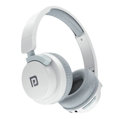 Muffs M2 Bluetooth Wireless Headphones Over Ear with Upto 40 Hrs Playtime, 40mm Dynamic Drivers, AUX 3.5mm, Powerful Bass, Laptop & PC Support,Type C Charging Port, Foldable Design - White