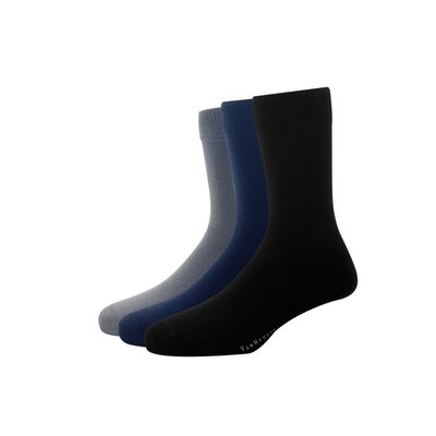 Van Heusen Men's Solid 70% Cotton, 24% Nylon, 4% Rubber, and 2% Spandex Socks | Assorted