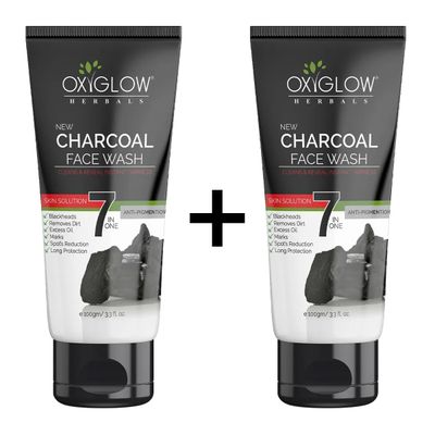 Charcoal Face Wash - Deep Exofilation | Removes Blackheads & Whiteheads Combo