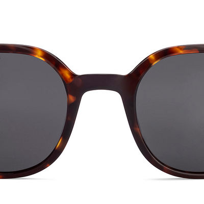John Jacobs By Lenskart Unisex Polycarbonate Square Sunglasses | Brown Tortoise - M
