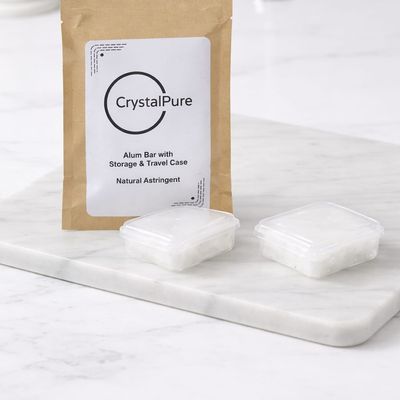 CrystalPure Duo Alum Deodorant Stones with Travel Case