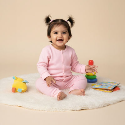 Infant Pastel Pink Set | Ips-Nt-Pstp | Pink | 0-3 Months