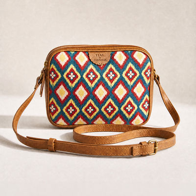 Women's Crossbody Sling Bag | Stylish Printed Canvas Box Sling Bag