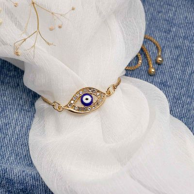 Panon Evil Eye Gold Bracelet