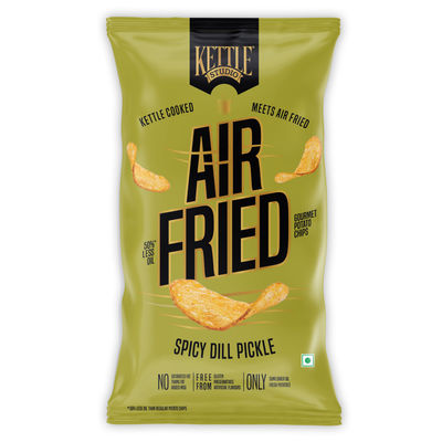 Spicy Dill Pickle Air Fried Potato Chips