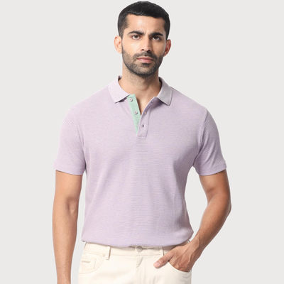 Men's Mello Dusky Polo T-shirt | Purple - S