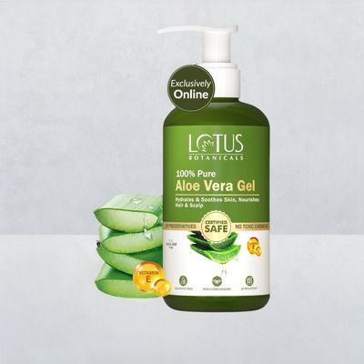 100% Pure Aloe Vera Gel with Vitamin E Soothing Gel for Skin