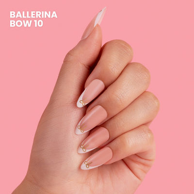 Press Play Instant Luxury Press-On Nails Kit - Ballerina Bow 10