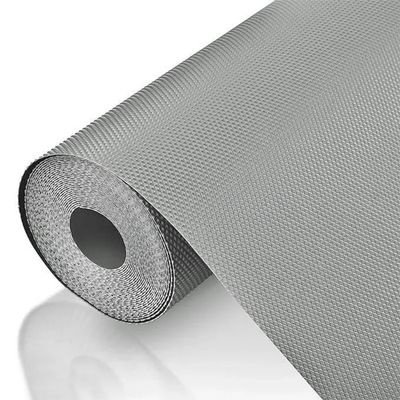 EVA Anti Slip Mat Diamond 1 Piece Shelf Liner Roll 3 Mtr 300 cm x 45 cm | Light Grey