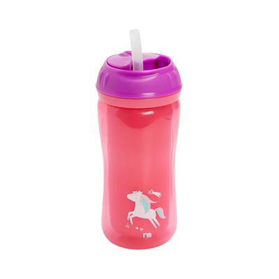 Flexi Straw Insulated Cup Pink
