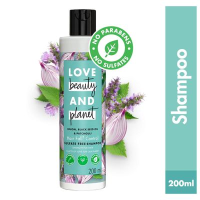 Love Beauty and Planet Onion, Blackseed Oil & Patchouli Hairfall Control Sulfate Free Shampoo